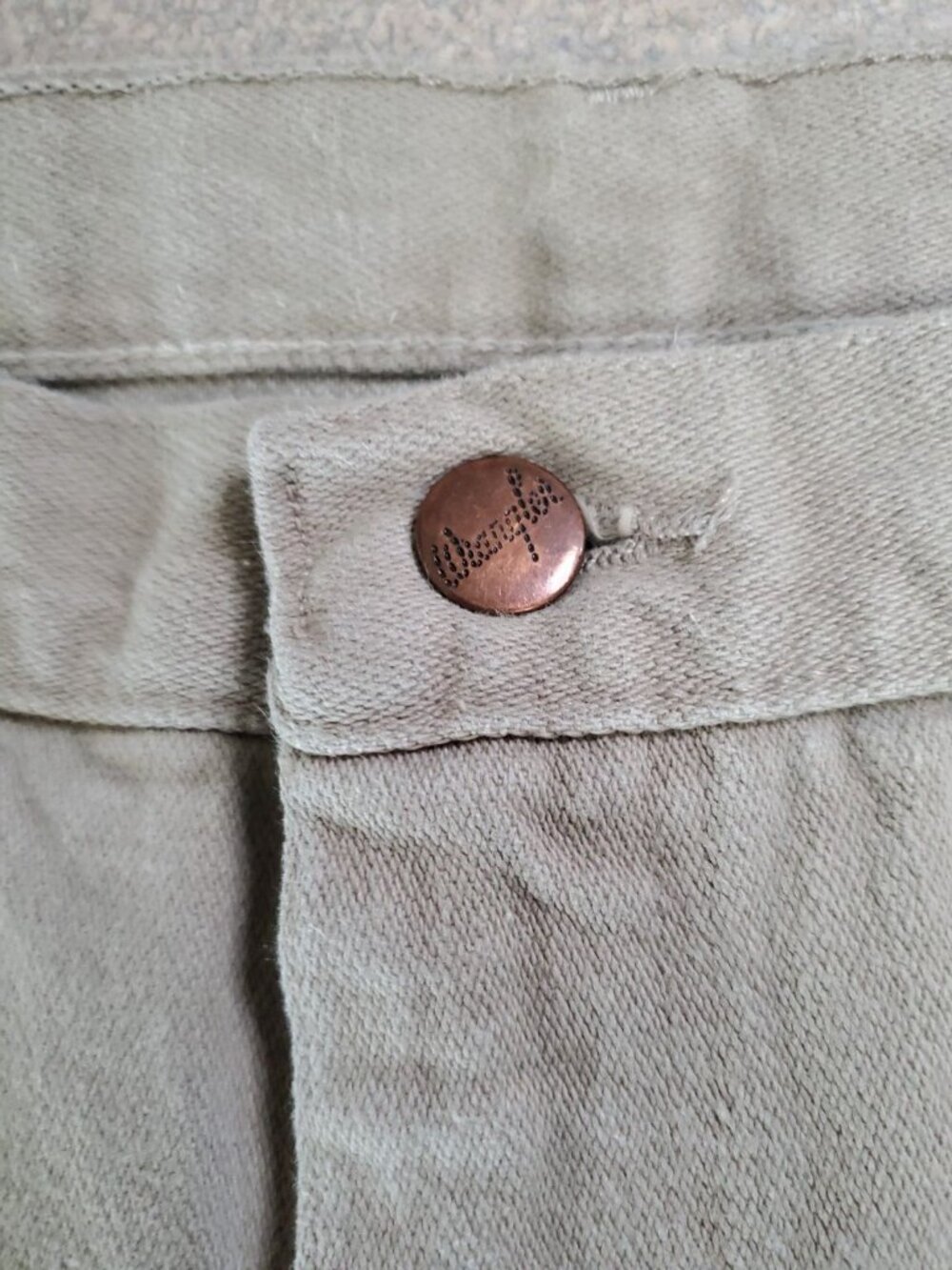 Wrangler Jeans Mens 38x34 936 USA Made Cowboy Slim Tan Beige Western 80s Vintage - Picture 5 of 12